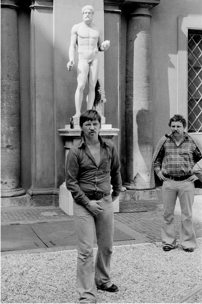 Michael Friedel "R.W.F. Bei Vorbereitungen zu den Dreharbeiten Martha", Rom 1973