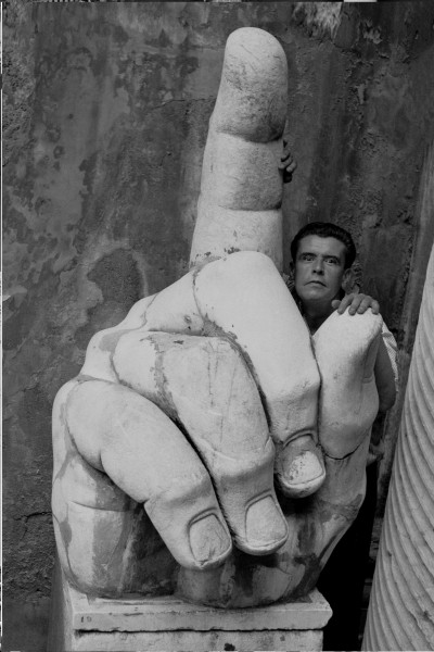 Michael Friedel "Herbert List, Capitolisches Museum, Statue von Kaiser Konstantin", Rom, 1959