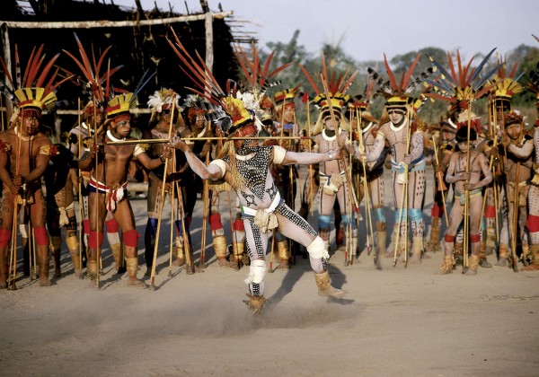 Michael Friedel "Kamaiura tribe. Kotok, the chieftain's son, is a splendid warrior"