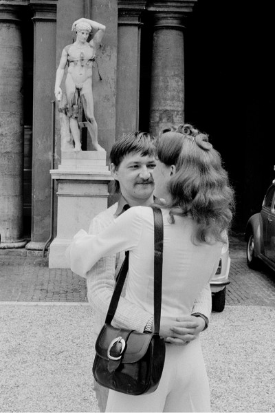 Michael Friedel "R.W.F. und Margit Carstensen bei Dreharbeiten Martha", Rom 1973