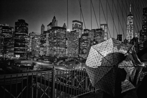 Torsten A. Hoffmann "New York, Brooklyn Bridge, Schirm"