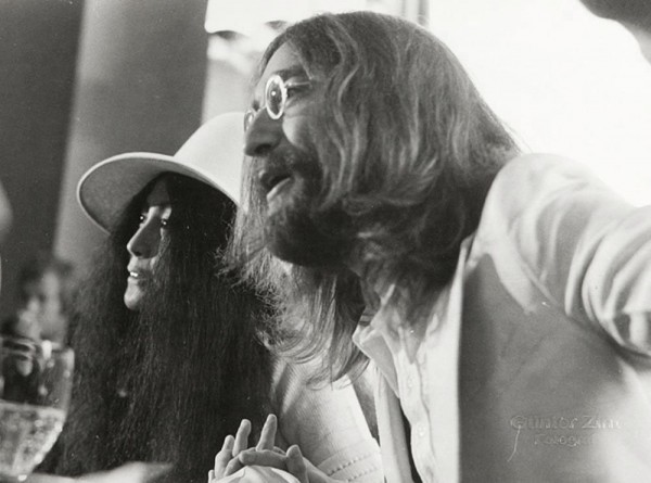 Günther Zint "John Lennon und Yoko Ono", 1970er Jahre