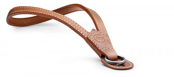 Leica Wrist straps for M- and X cameras, with protective tab, Leather, Cognac