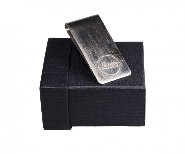 Brushed money clip, brass, nickel plated
