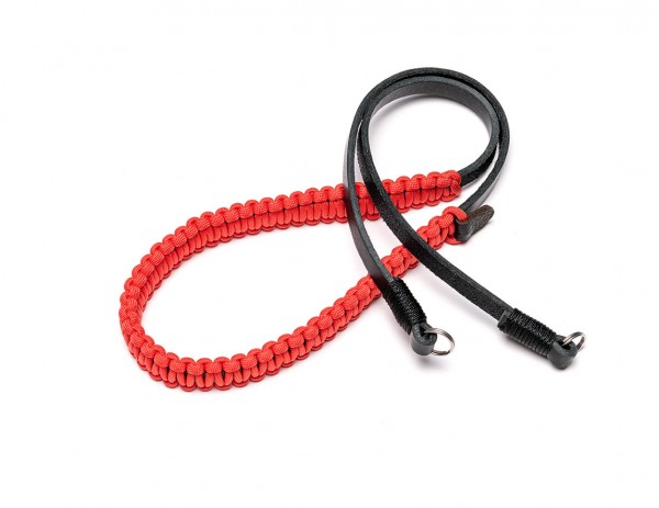 Leica Paracord Strap created by COOPH, 100 cm, schwarz/rot