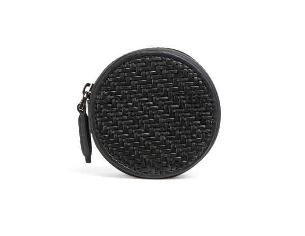 LEICA | ZEGNA Round wallet, schwarz